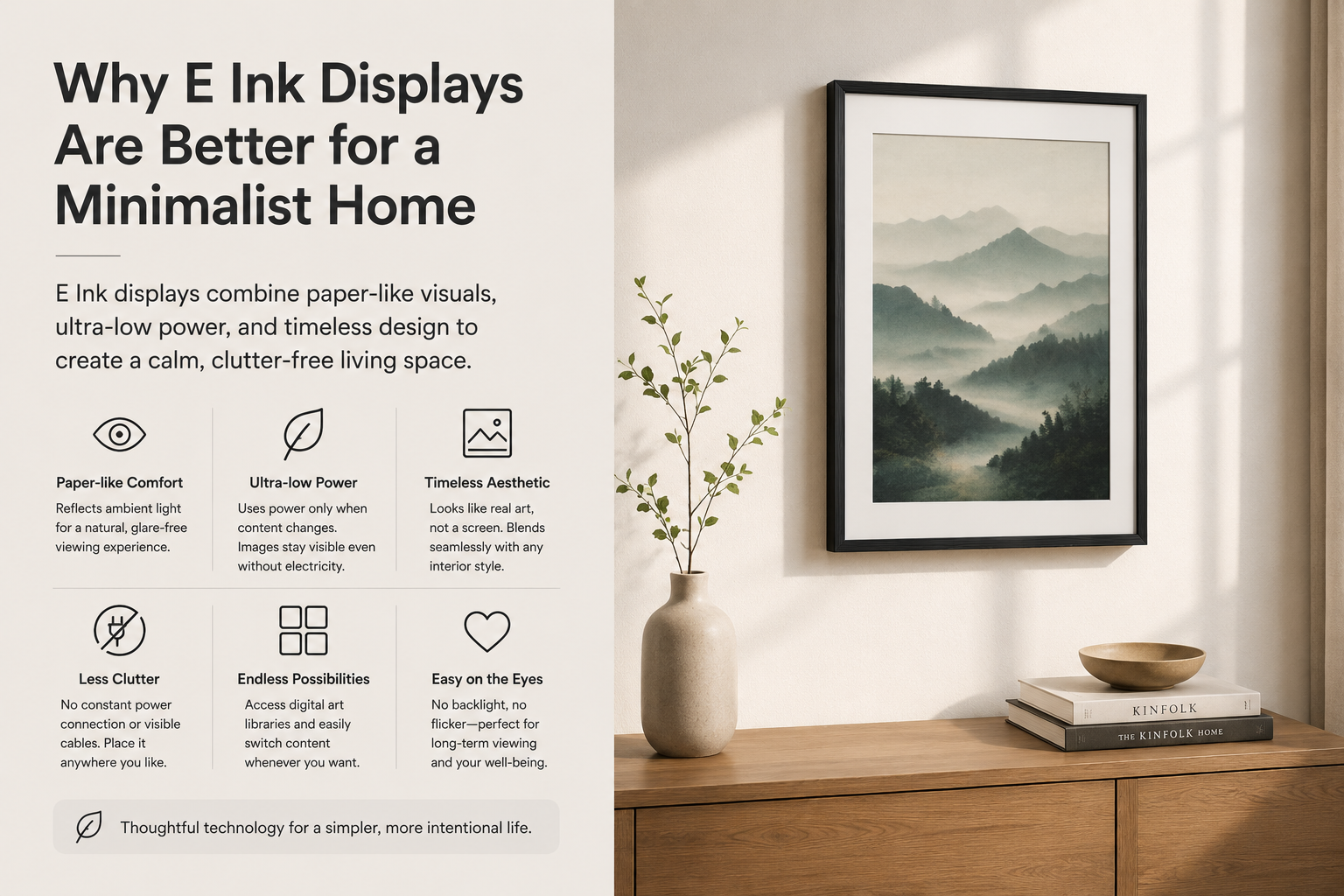 Why E Ink Displays Are Better for a Minimalist Home